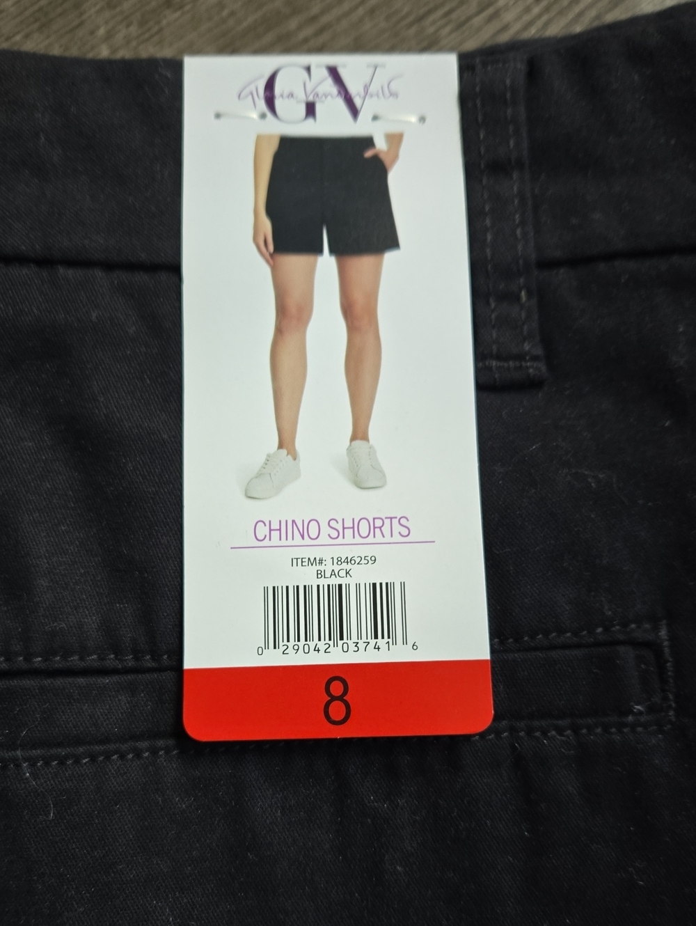 Gloria Vanderbilt Black Chino Shorts